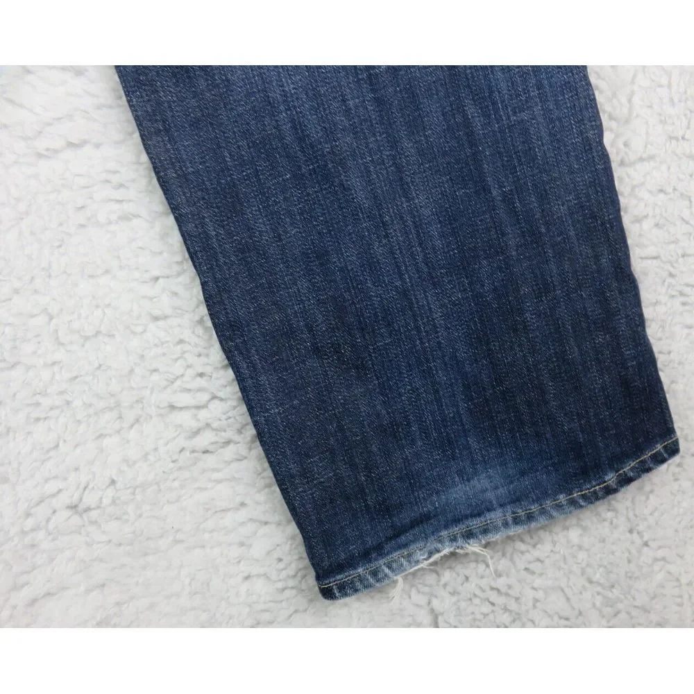 Mens Citizen‎ Of Humanity Blue Jeans Evans Size 33 Made In USA Y2K Straight VTG